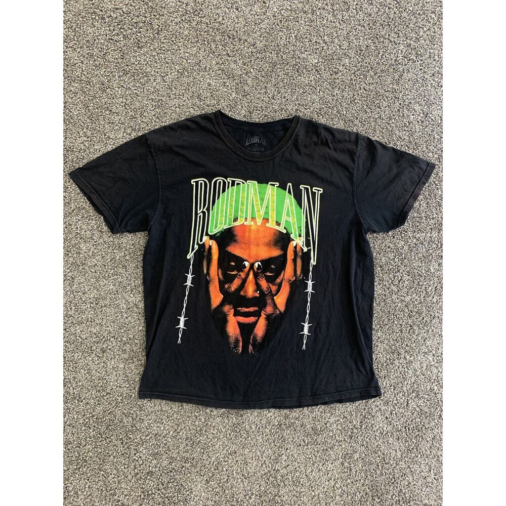 Dennis Rodman Shirt Bad As I Wanna Be Faded Black Sz XL Not Of This World Retro